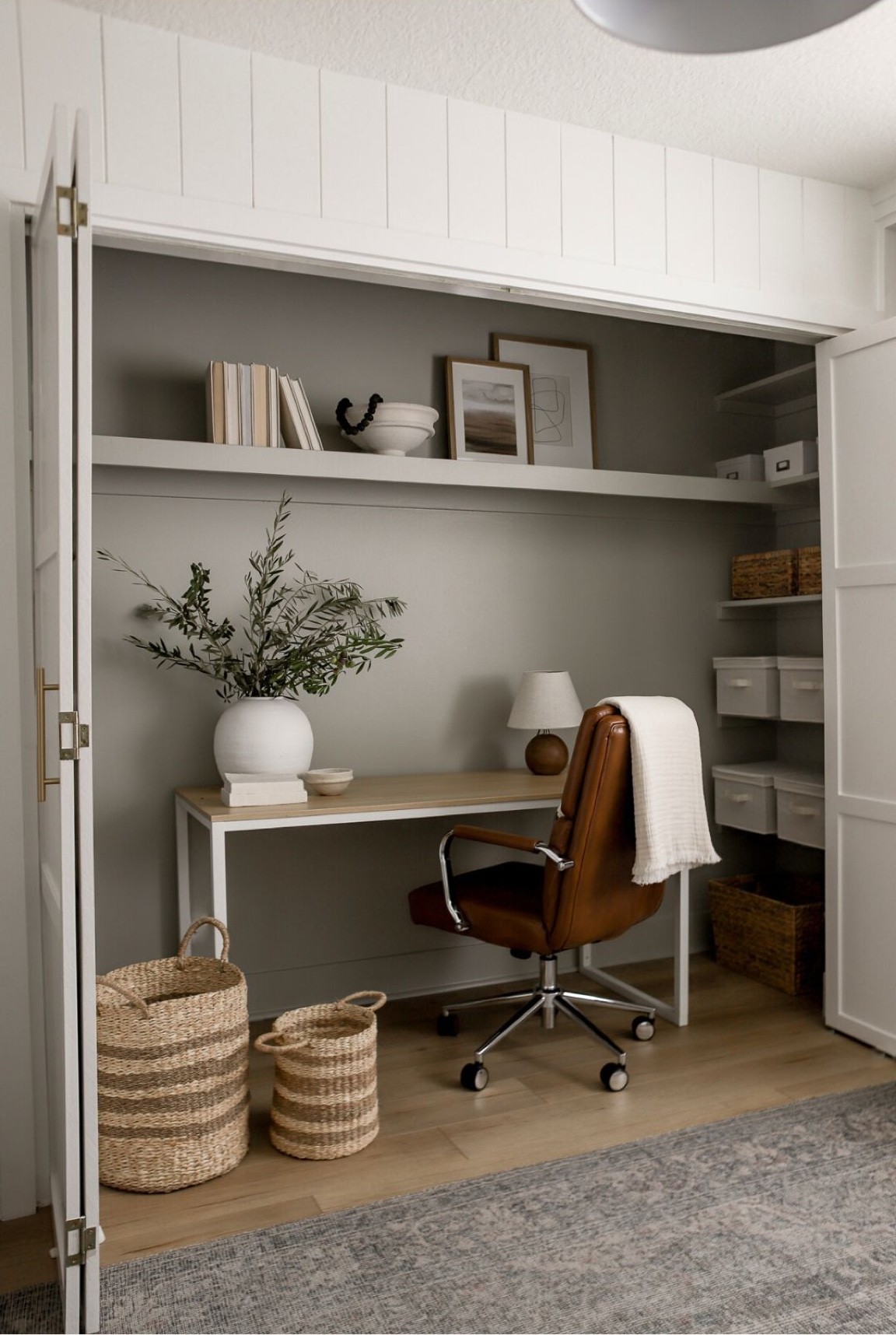 Our closet / office makeover! Love this affordable Amazon desk and Walmart chair 👍🏼

Office decor. Cloffice. Closet. Organization. 

#LTKhome #LTKunder100 #LTKSeasonal