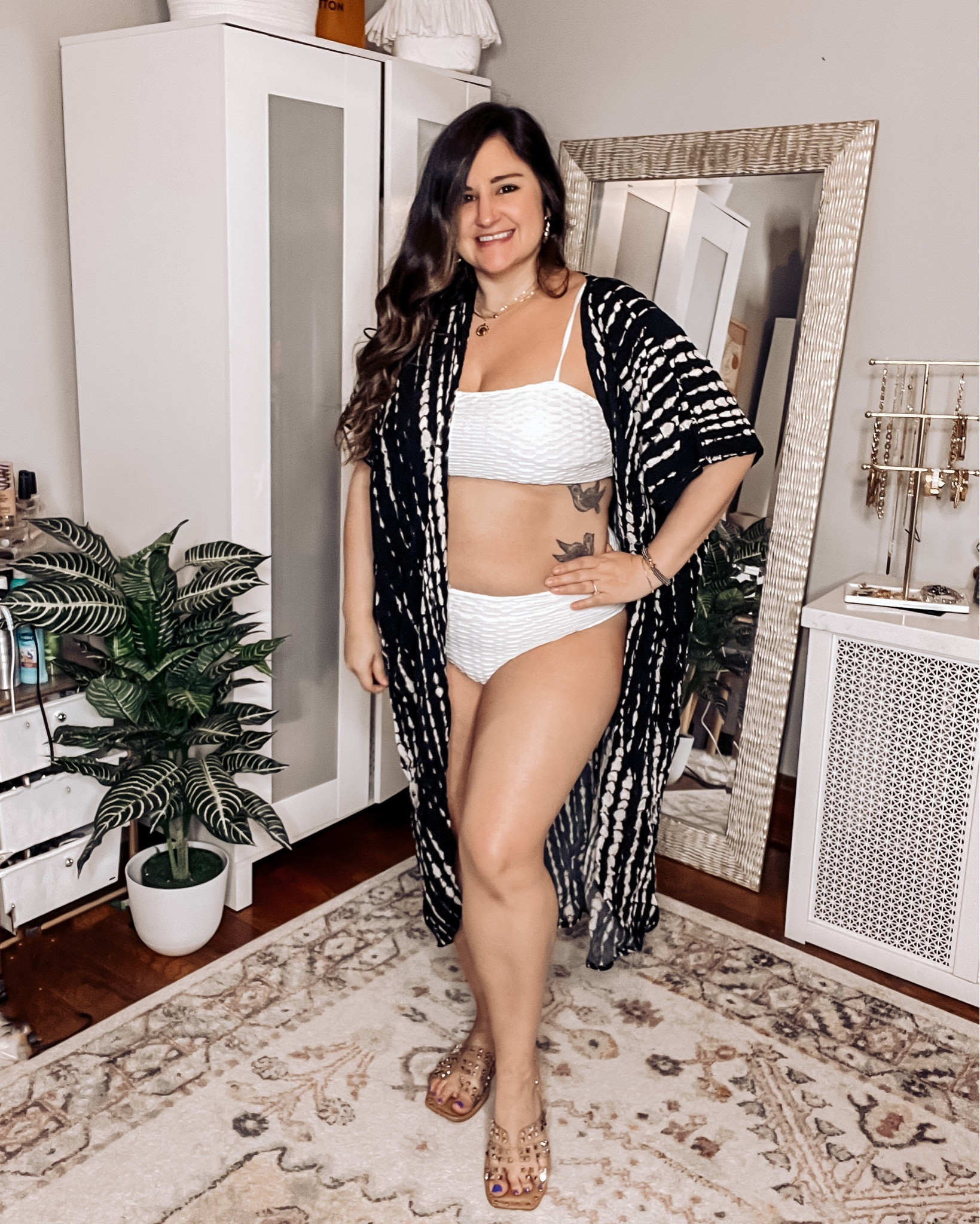 Super comfy white bikini and my favorite swimsuit coverup! Wearing an XL

Amazon swim, curvy swimwear, midsize 

#LTKcurves #LTKswim #LTKFind