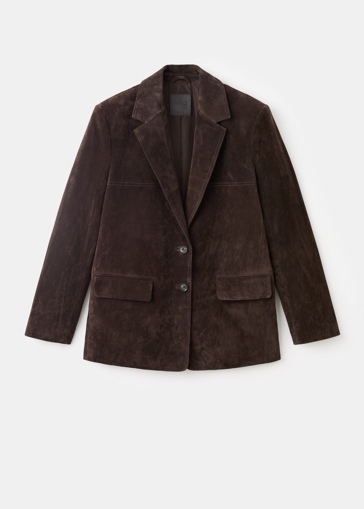 Straight suede blazer | Mango (US/MX/AU)