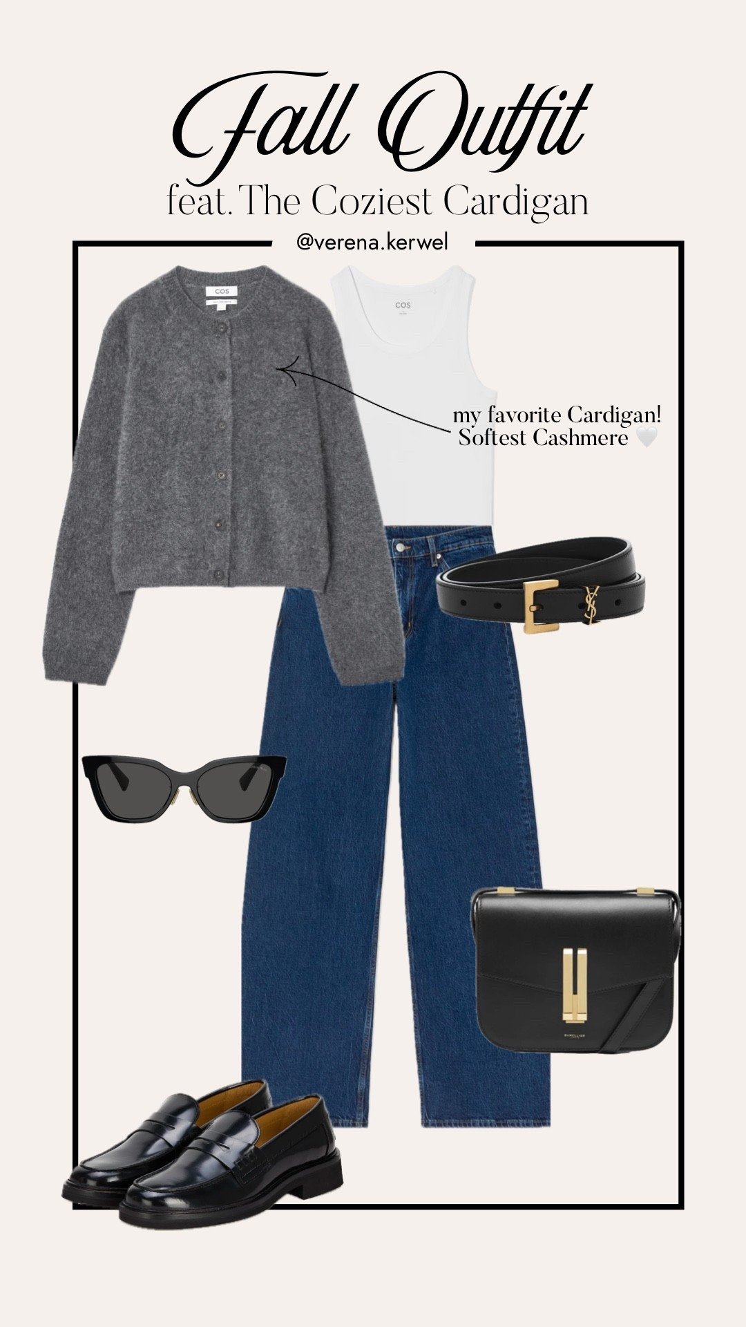 This is the softest cashmere cardigan ever - going to order the beige one next! Also love the denim and tank top - some of my most worn basics 🩶

#LTKautumn #LTKstyletip #LTKdeutschland