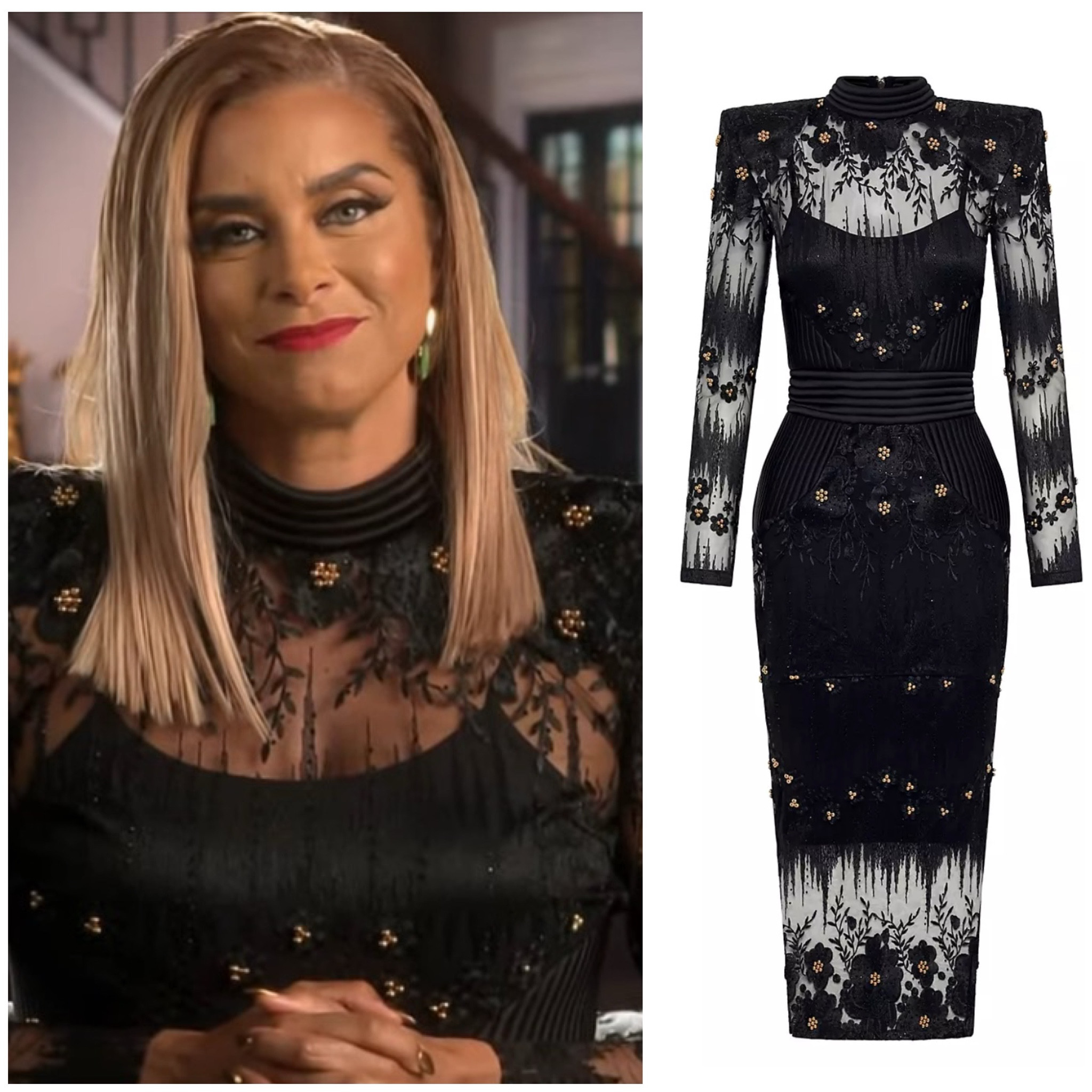 Robyn Dixon’s Black Sheer Confessional Look