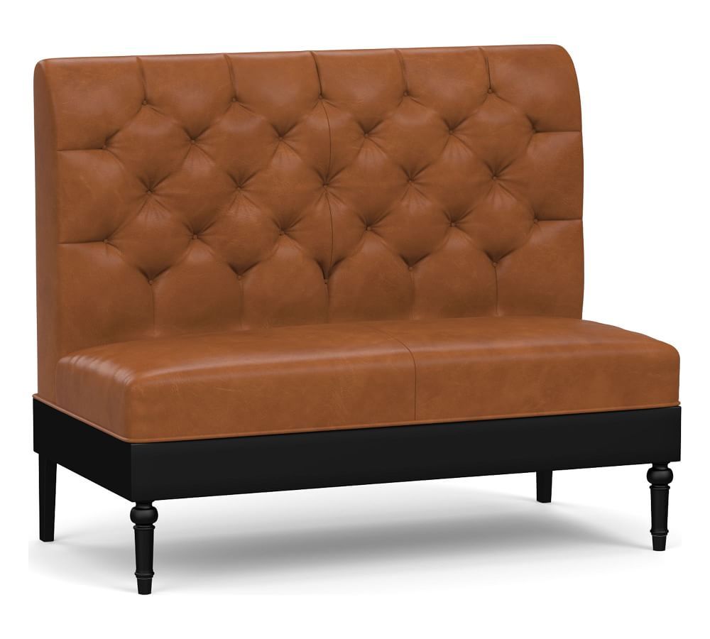 Hayworth Leather Modular Banquette | Pottery Barn (US)