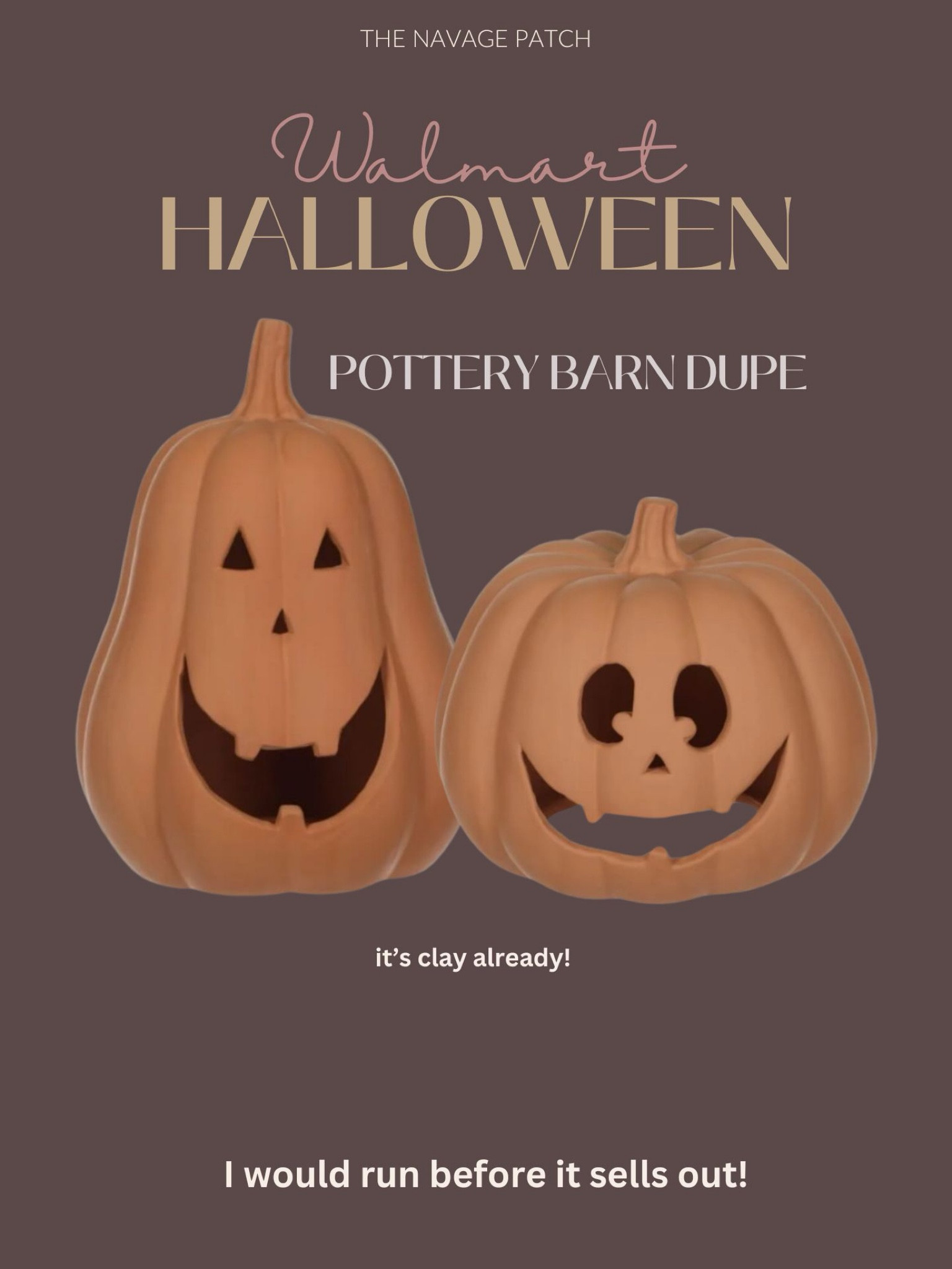 Pottery Barn Dupe, Walmart finds, Walmart Halloween, clay pumpkins, clay jack-o-lanterns
#walmart

#LTKFindsUnder50 #LTKHome #LTKSeasonal