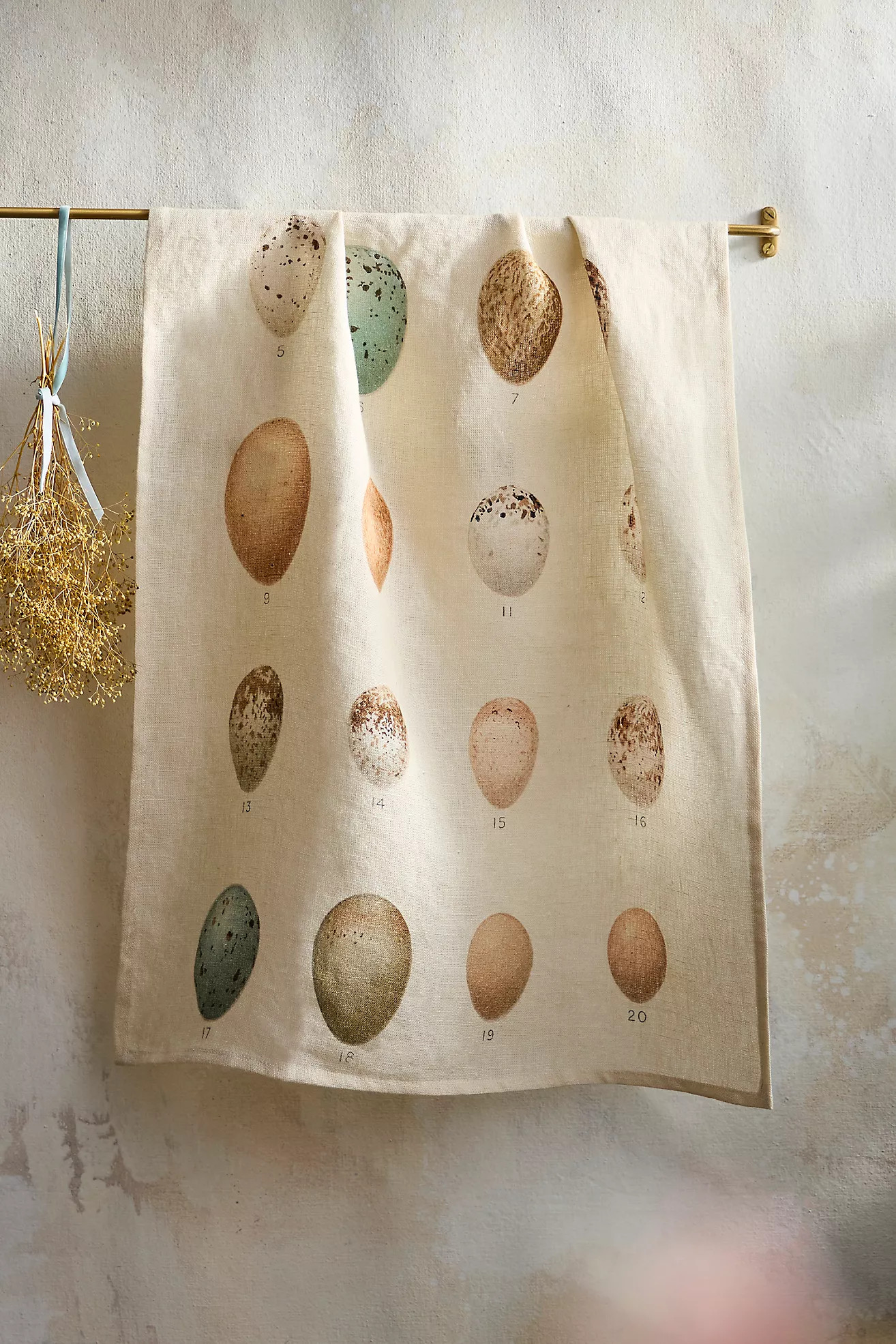 Egg Chart Linen Dish Towel | Terrain