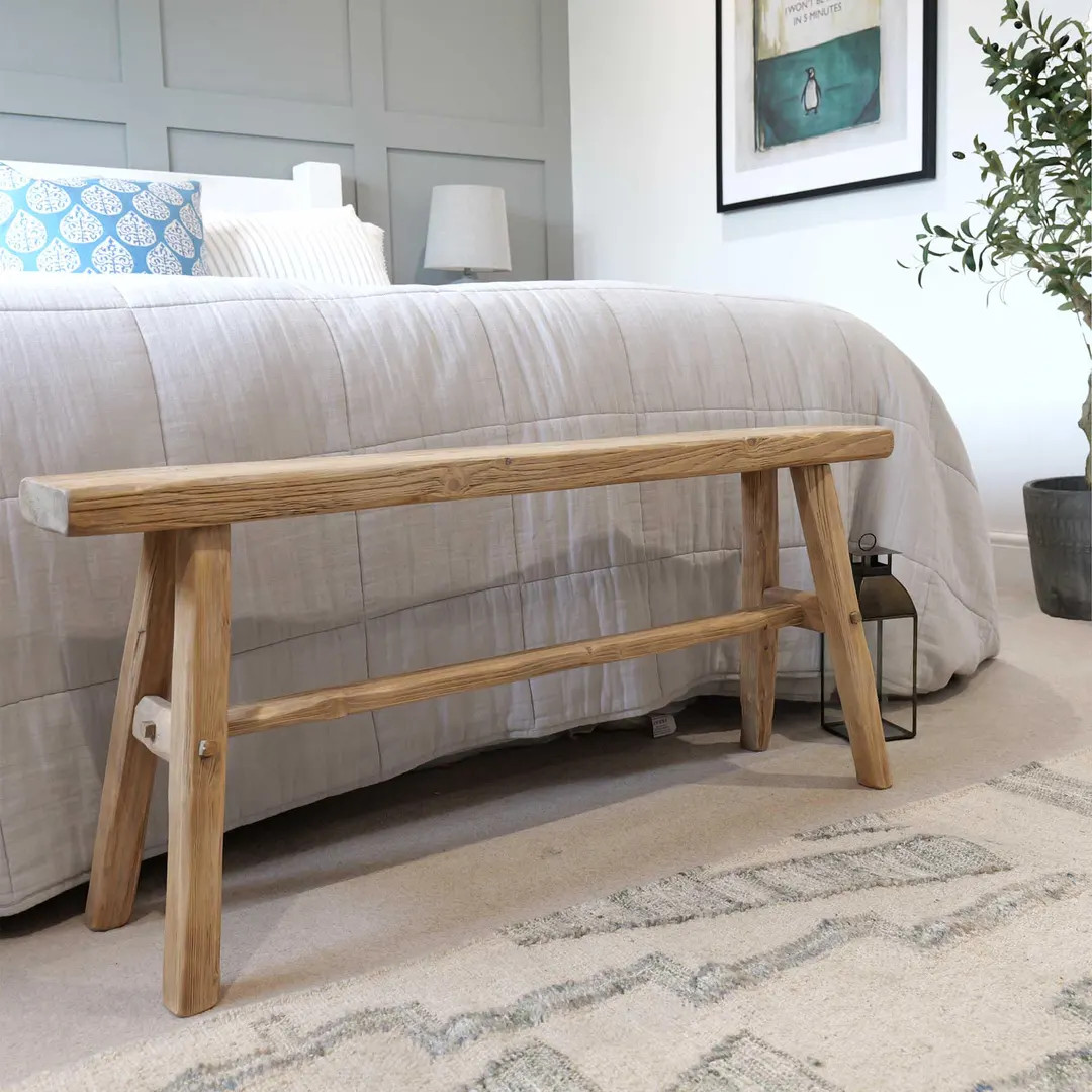 Reclaimed Wooden Bench Rustic Driftwood Timber Ben Simpson Furniture - Etsy | Etsy (US)