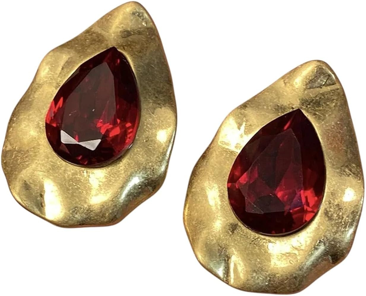 Vintage Water Drop Worn Metal Post Earrings For Women Party Accessories Designer Classic Irregula... | Amazon (US)