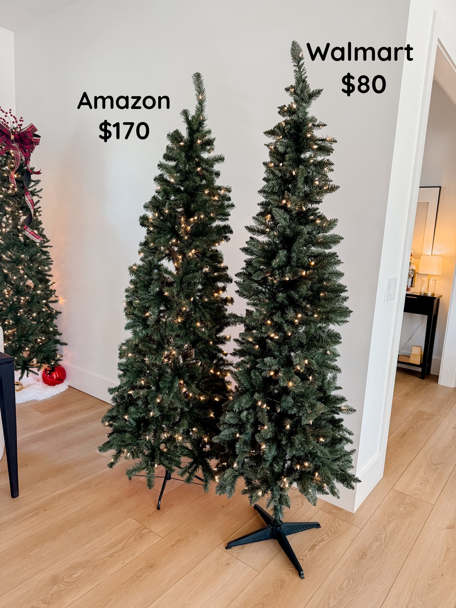 7 ft pencil tree that’s perfect for a small space or bedroom! The one one the left is from Amazon and on the right is from Walmart! 







Christmas tree. Holiday tree. Holiday decor. Christmas decor 

#LTKHome #LTKSeasonal #LTKHoliday