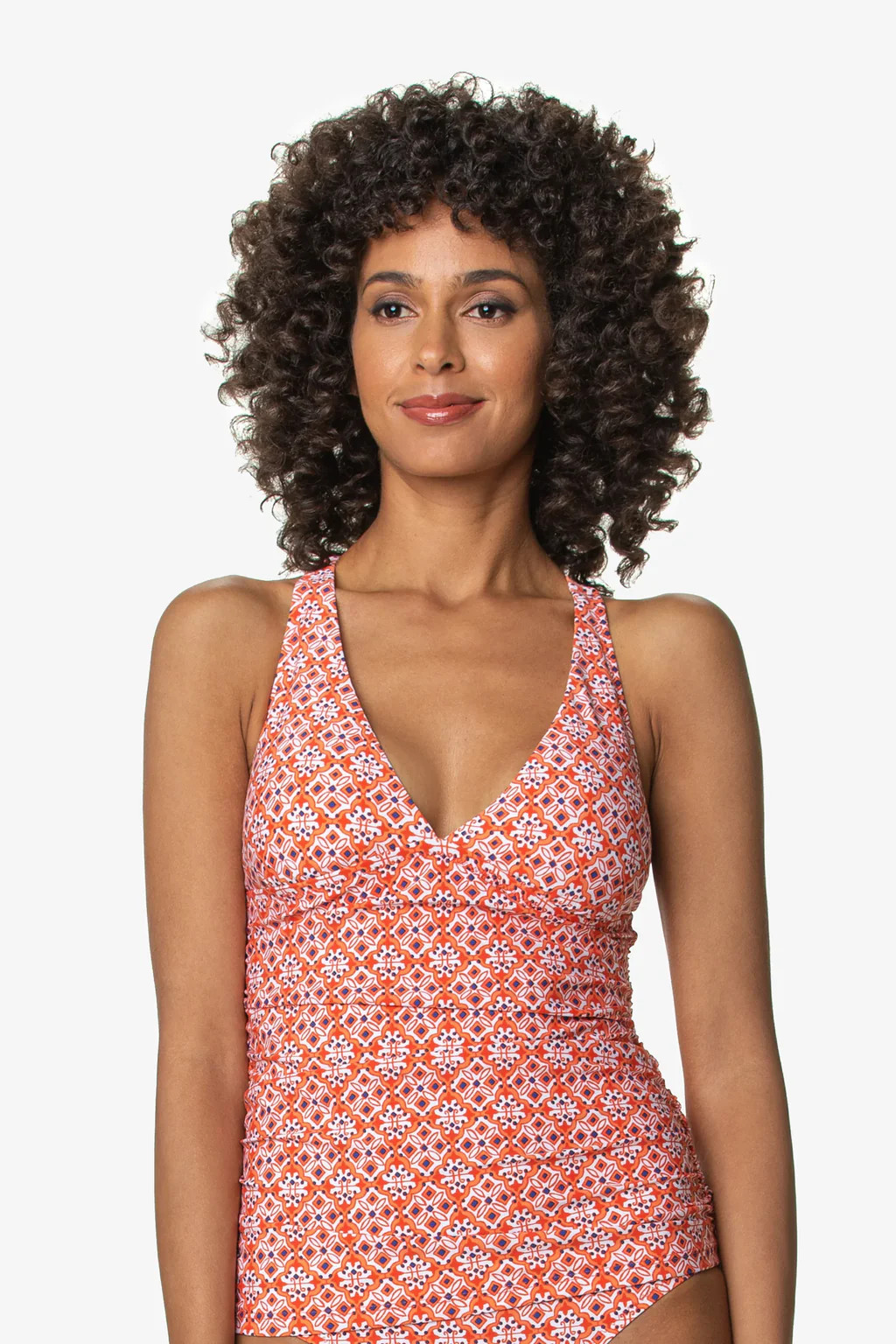 Convertible Tankini  |  Heritage Tile Coral | Helen Jon
