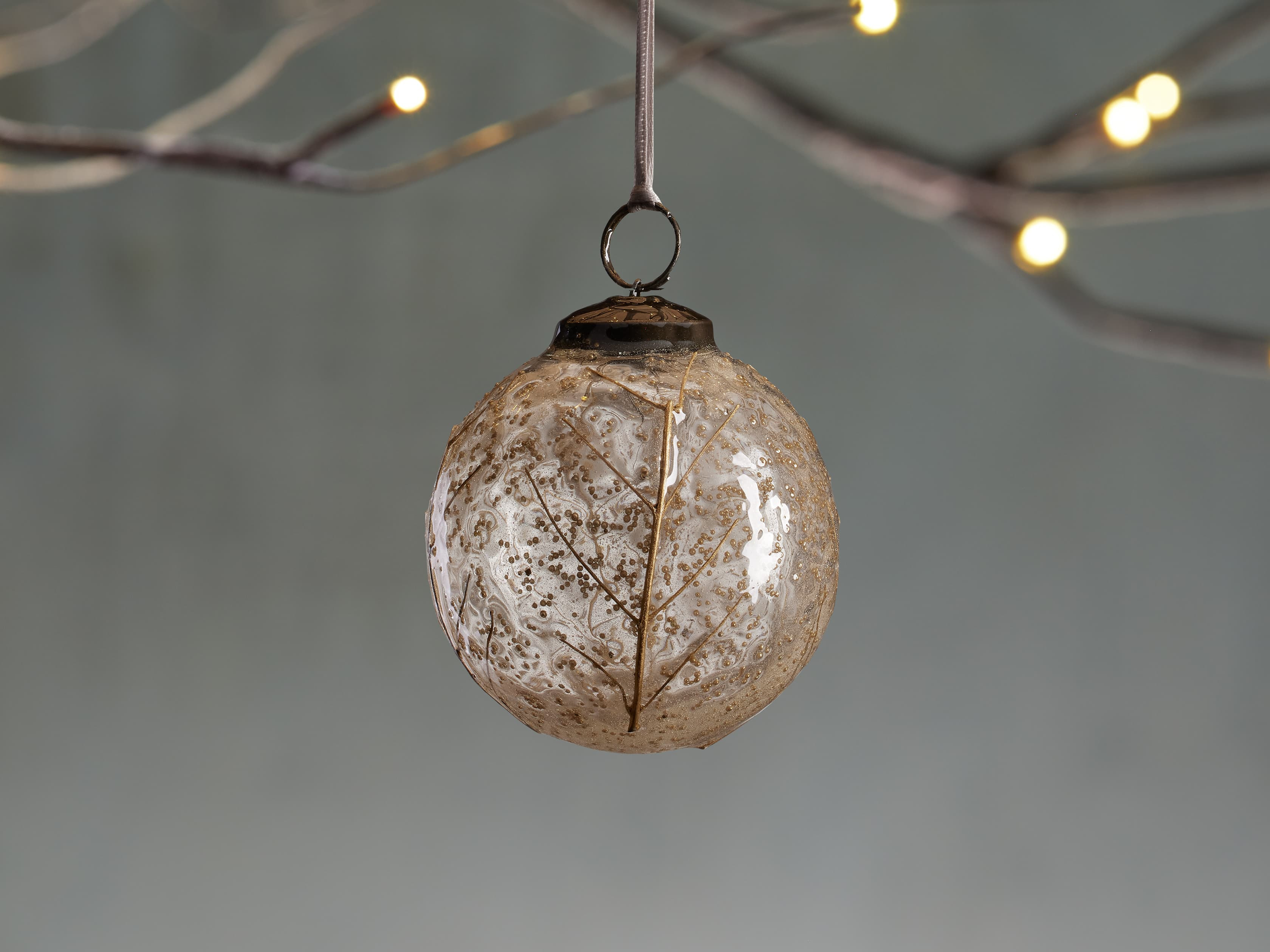 Clear Leaves Ornaments (Set of 4) | Arhaus