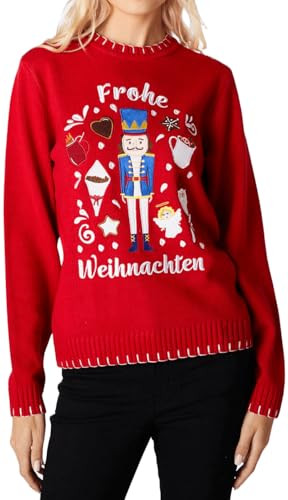 Christmas Nutcracker Sweaters Women Cute Xmas Crewneck Knit Pullover Top Holiday Party Long Sleeve Knitted Sweatshirt | Amazon (US)