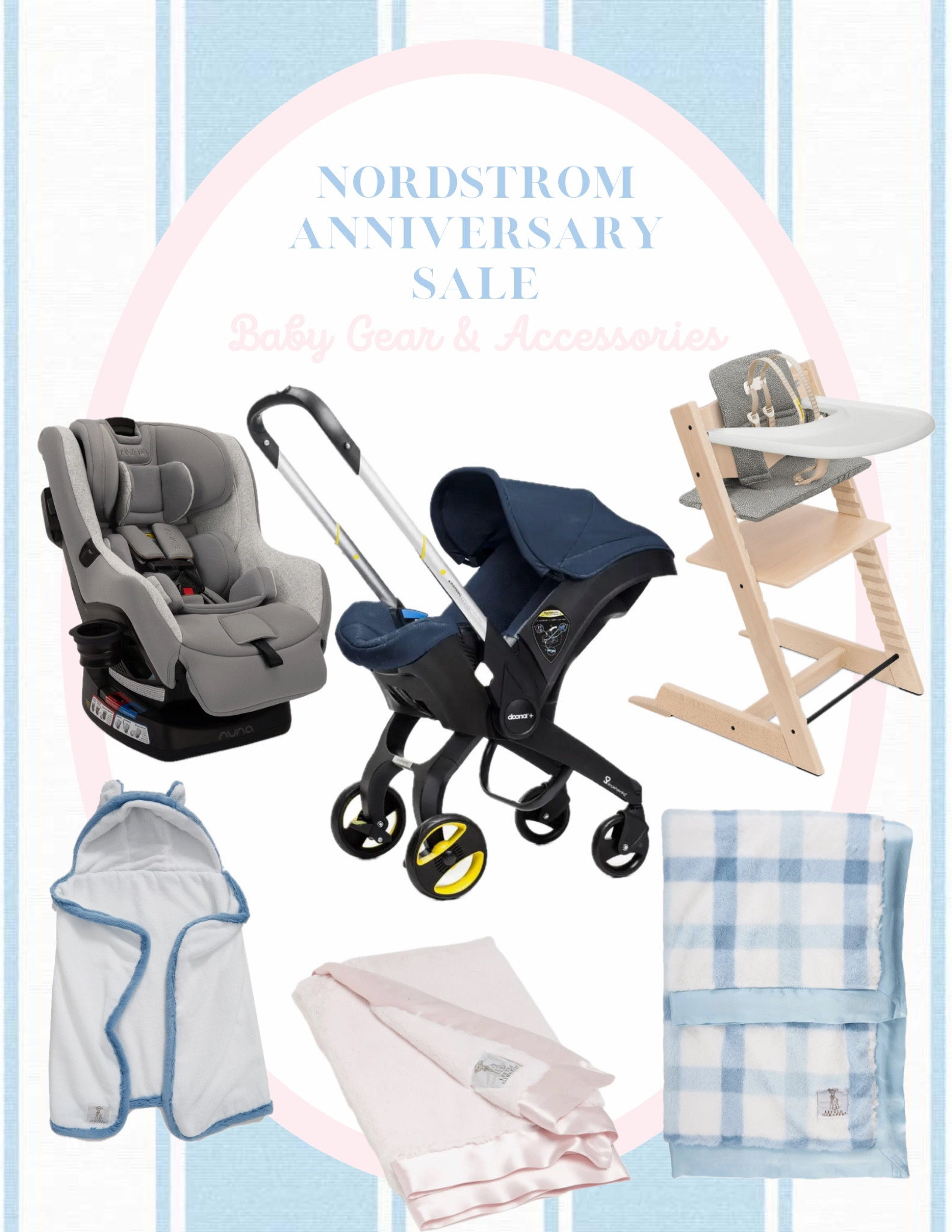 My Nordstrom Anniversary Sale baby gear & accessories favorites!

Some highlights:
We are getting the Doona car seat/stroller for baby boy & this one is $100 cheaper than usual!

Little Giraffe blankets are SO soft & cozy!

We own the nuna RAVA convertible car seat for both Dempsey & Blakeley and love them! Snag it on sale!

#LTKBaby #LTKxNSale #LTKSaleAlert