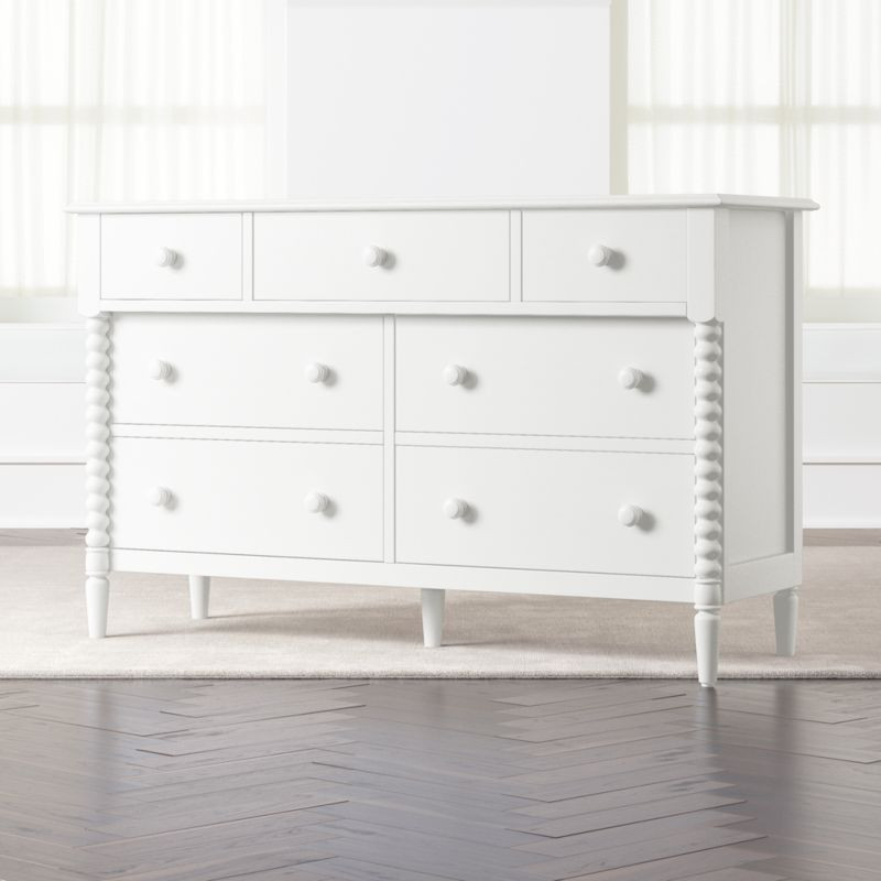 Kids Jenny Lind Wide White Dresser + Reviews | Crate and Barrel | Crate & Barrel