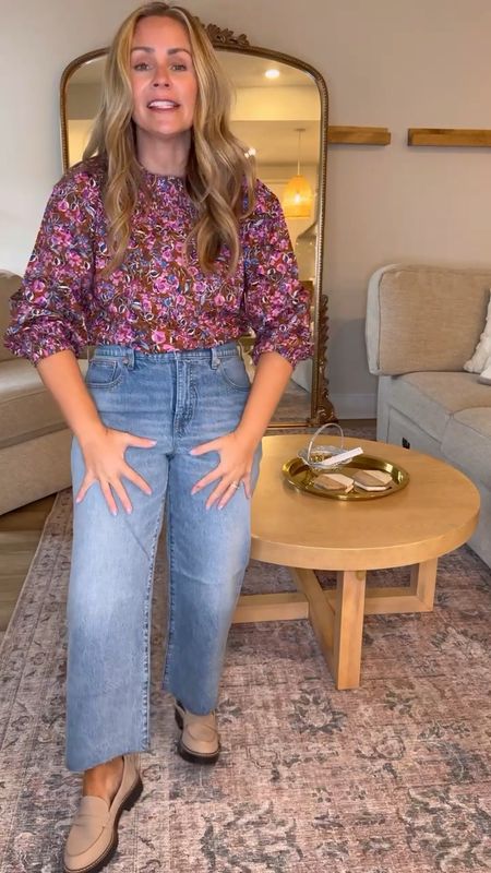 My #1 asked question from yesterday’s reel 🥁🥁 where is that outfit from?! J. Crew Factory and it’s on sale. 

Outfit is linked in my @shop.LTK app and in stories 💙

I’m wearing a Medium in the top (comes in 4 colors I’m in Chicory Pressed Da) and a 29 in the denim. I paired this outfit with a pair of loafers from Maurices.

#maurices #jcrewfactory 

#LTKstyletip #LTKmidsize #LTKfindsunder100