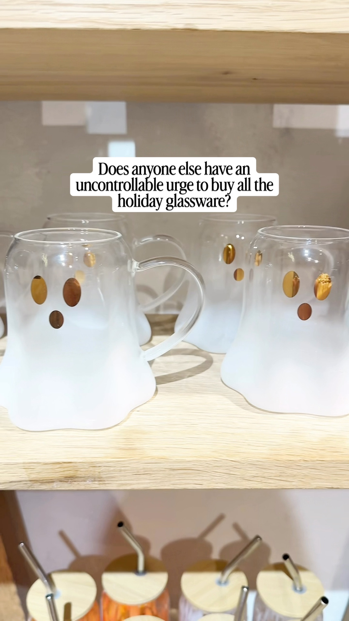 Halloween mugs, Halloween glassware, Halloween wine glasses. Love the ghost mugs and skeleton wine glasses!👻💀🎃 

#LTKHalloween #LTKHome #LTKParties