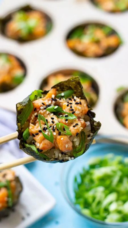 Get ready to sushi and conquer with these adorable salmon sushi bake cups!

Get the full recipe 👇🏼
- https://foodpluswords.com/sushi-bake-cups/
- OR search “Food Plus Words Sushi Bake Cups” on Google

#LTKunder100 #LTKFitness #LTKFind