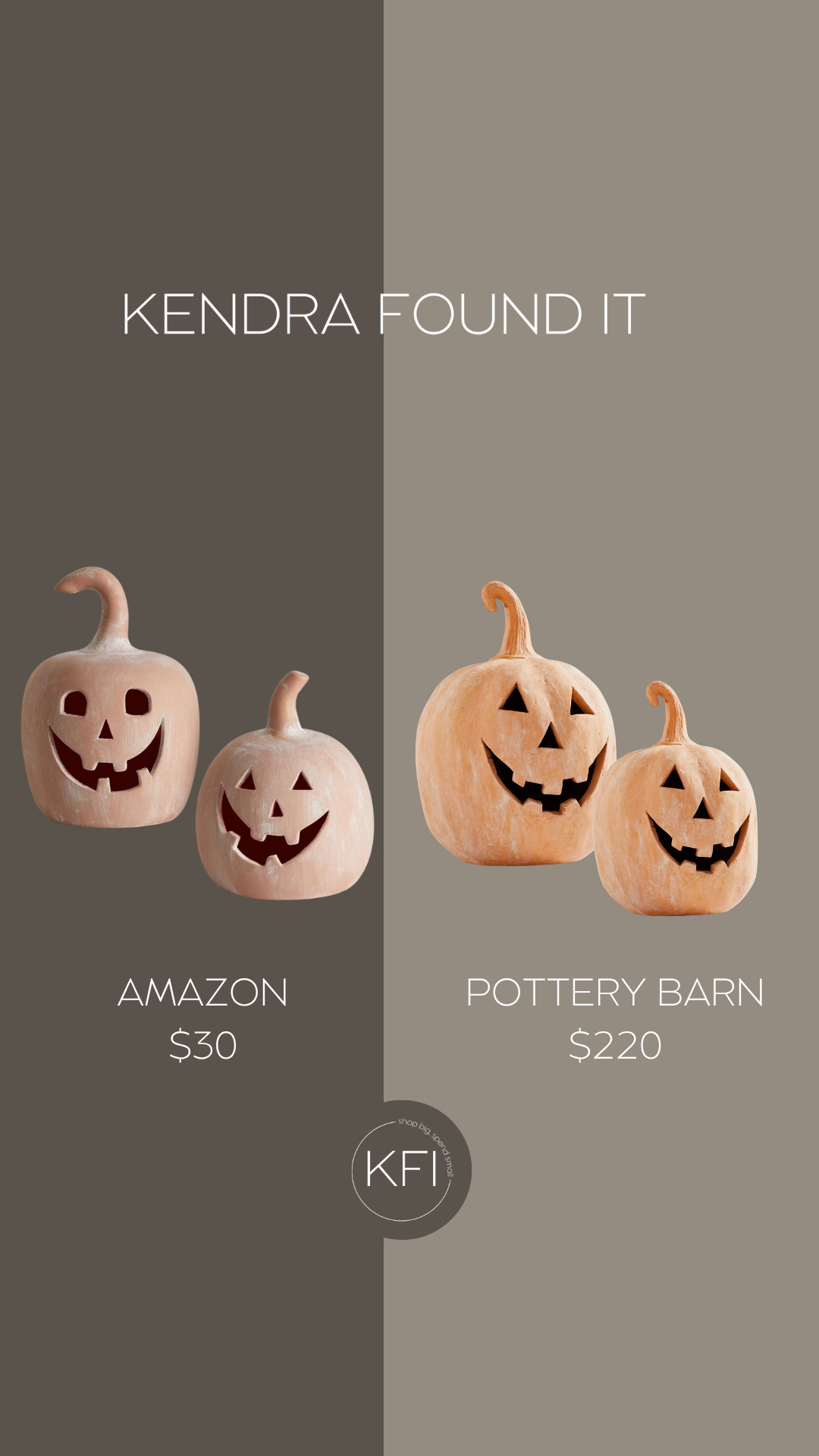 If you love Pottery Barn's Halloween decor but not the price tag, save this one. This is a Pottery Barn terracotta pumpkin dupe I found on Amazon, same carved jack-o-lantern faces and curly stems, for about $30 instead of $220. I'm mixing mine in with real pumpkins on the porch this year. Both linked here so you can grab whichever fits your budget. 

 #LTKSeasonal #LTKSaleAlert

#LTKhome