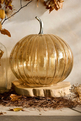 Glass Pumpkin in Orange, Size: Xxxl at Terrain | Terrain