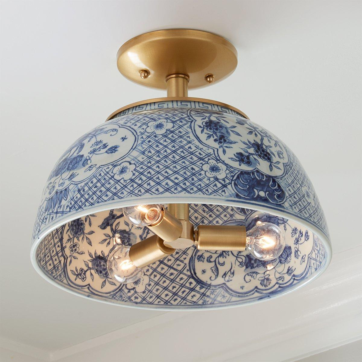 Jackie Trellis Semi-Flush Ceiling Light | Shades of Light
