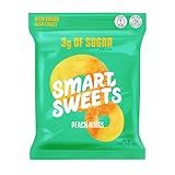 SmartSweets Peach Rings, Candy with Low Sugar (3g), Low Calorie, Plant-Based, Free From Sugar Alcoho | Amazon (US)