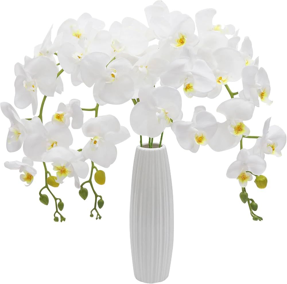 U'Artlines 38 Inch Artificial Butterfly Orchids Stems Branches 4PCS Greenery Plants for Home Wedd... | Amazon (US)