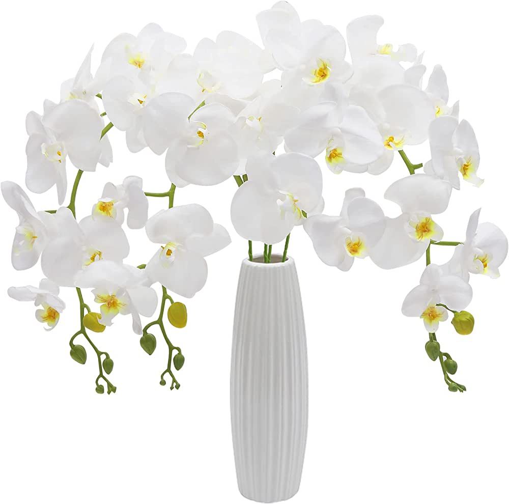 U'Artlines 38 Inch Artificial Butterfly Orchids Stems Branches 4PCS Greenery Plants for Home Wedd... | Amazon (US)
