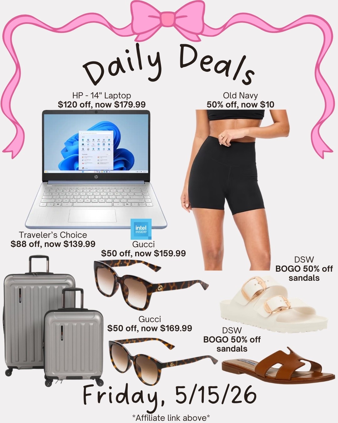 Daily deals

#LTKSaleAlert #LTKSeasonal #LTKMidsize