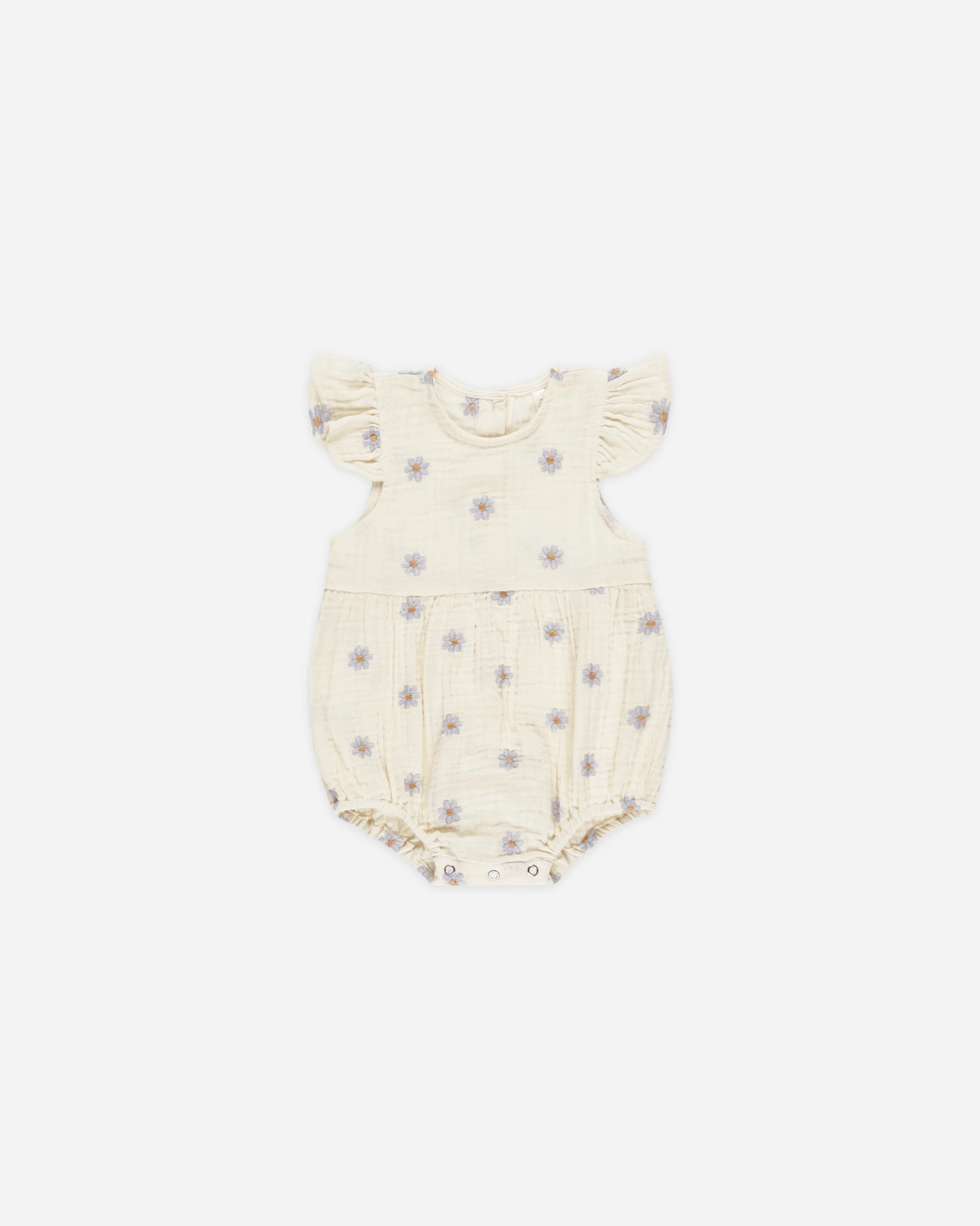 Amelia Romper || Blue Daisies | Rylee + Cru