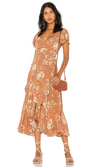 Spell & The Gypsy Collective Rosa Garden Party Dress in Camel | Revolve Clothing (Global)