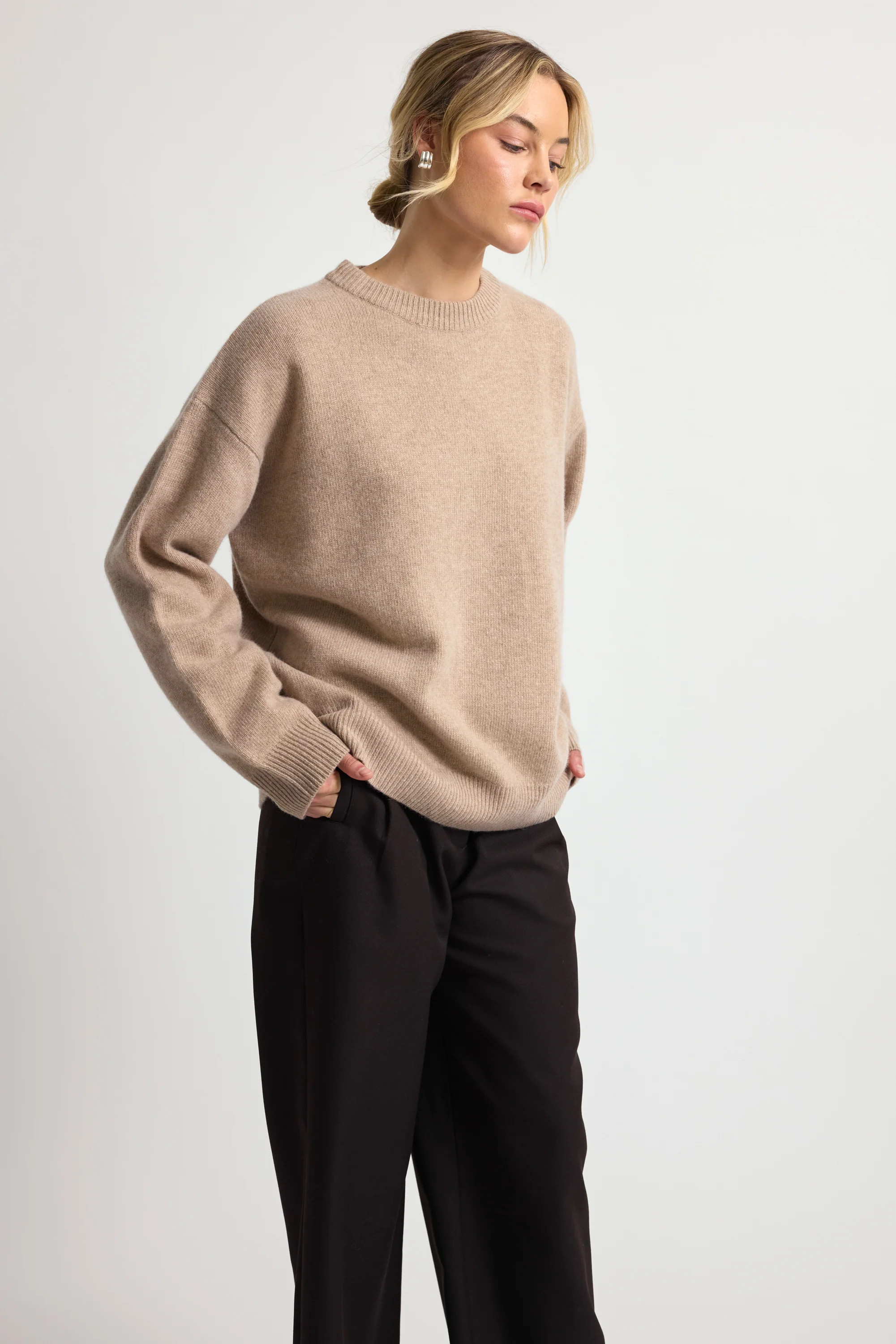 Oversized Wool/Cash Sweater | Almina Concept