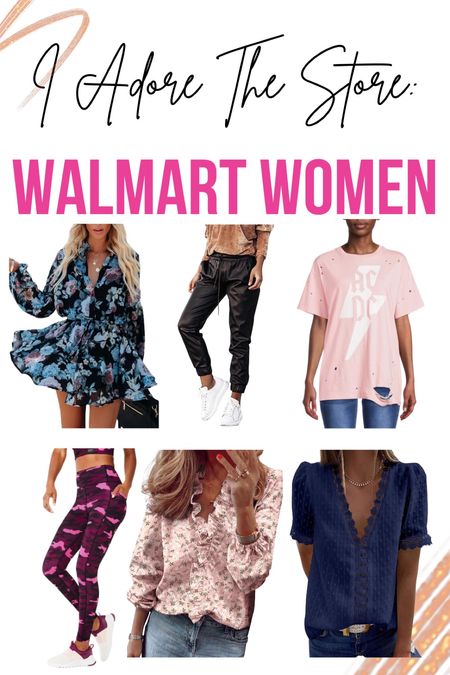 IATS Walmart Women

Faux Leather Jogger Pants
Floral Print Boho Mini Dress
Women's High Rise Printed Leggings
ACDC Laser Cut Graphic Tee
Ruffle Blouse 
Lace Crochet Tunic Top

#LTKFind #LTKstyletip #LTKSeasonal