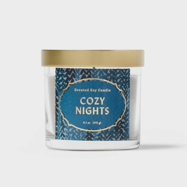 4.1oz Lidded Glass Jar Candle Cozy Nights - Opalhouse™ | Target