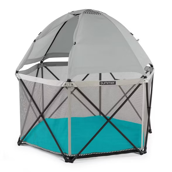 Summer Infant Pop 'n Play Sweet Life Edition Hex Playard - Aqua Sugar | Target