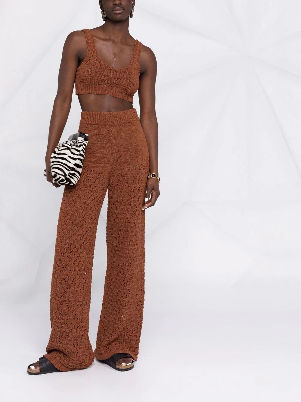 Calla knitted trousers | Farfetch (US)