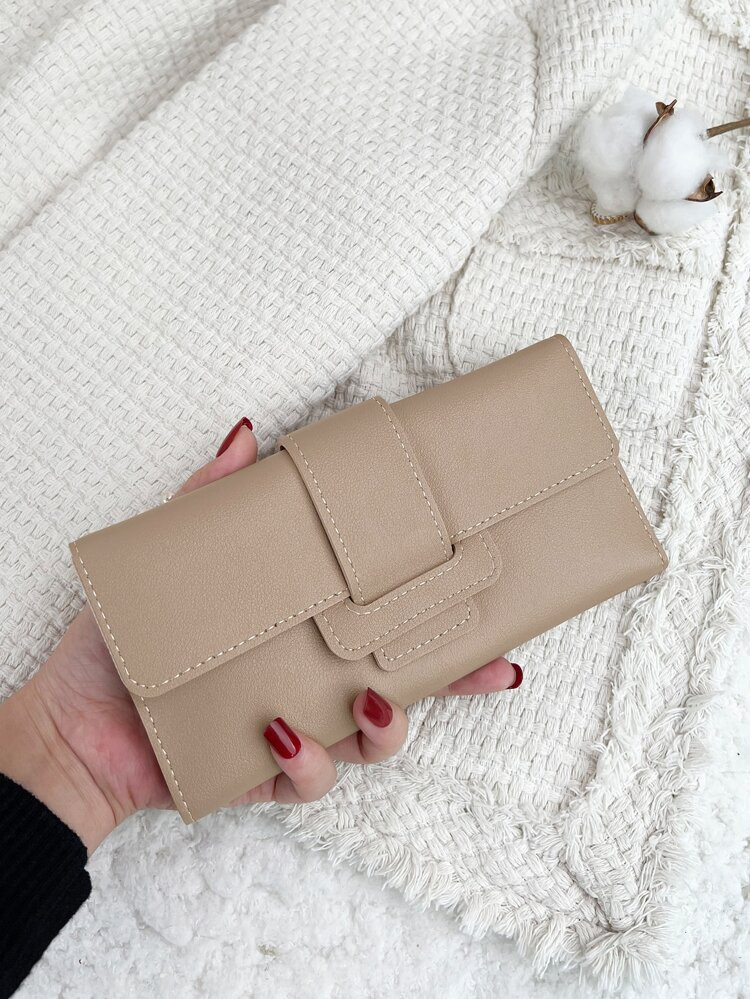 Crocodile Embossed Fold Over Long Wallet for Women
       
              
              $3.70    ... | SHEIN