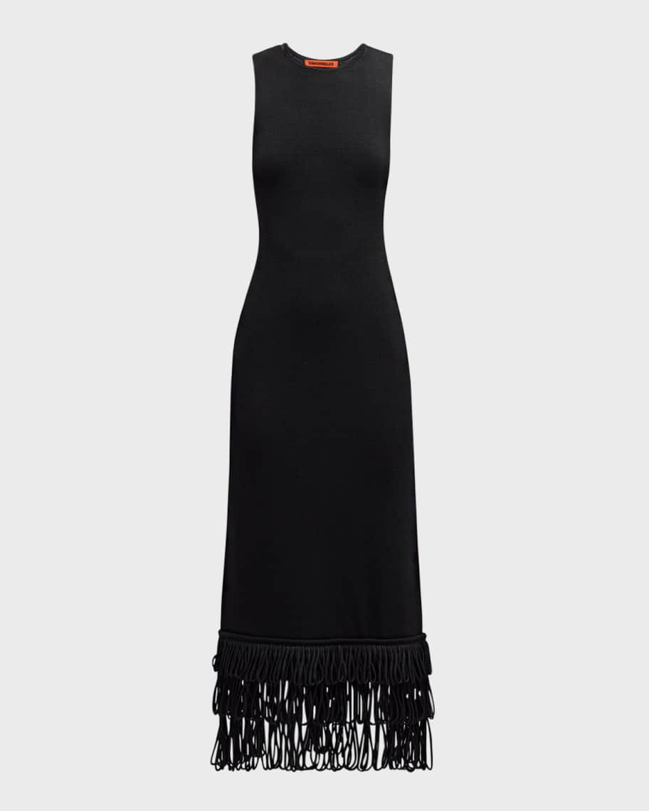 SIMONMILLER Alber Knit Sleeveless Crewneck Maxi Dress | Neiman Marcus