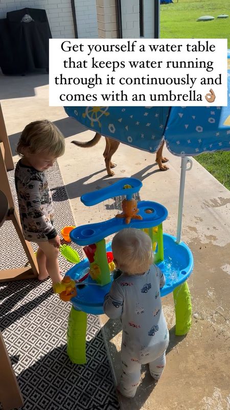 Probably the best water table we’ve ever gotten!!! It had continuous water and an umbrella 

#LTKKids #LTKBaby #LTKFamily