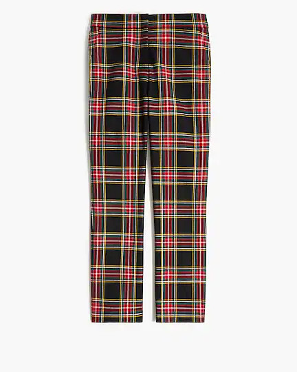 Tartan crop straight pant | J.Crew Factory