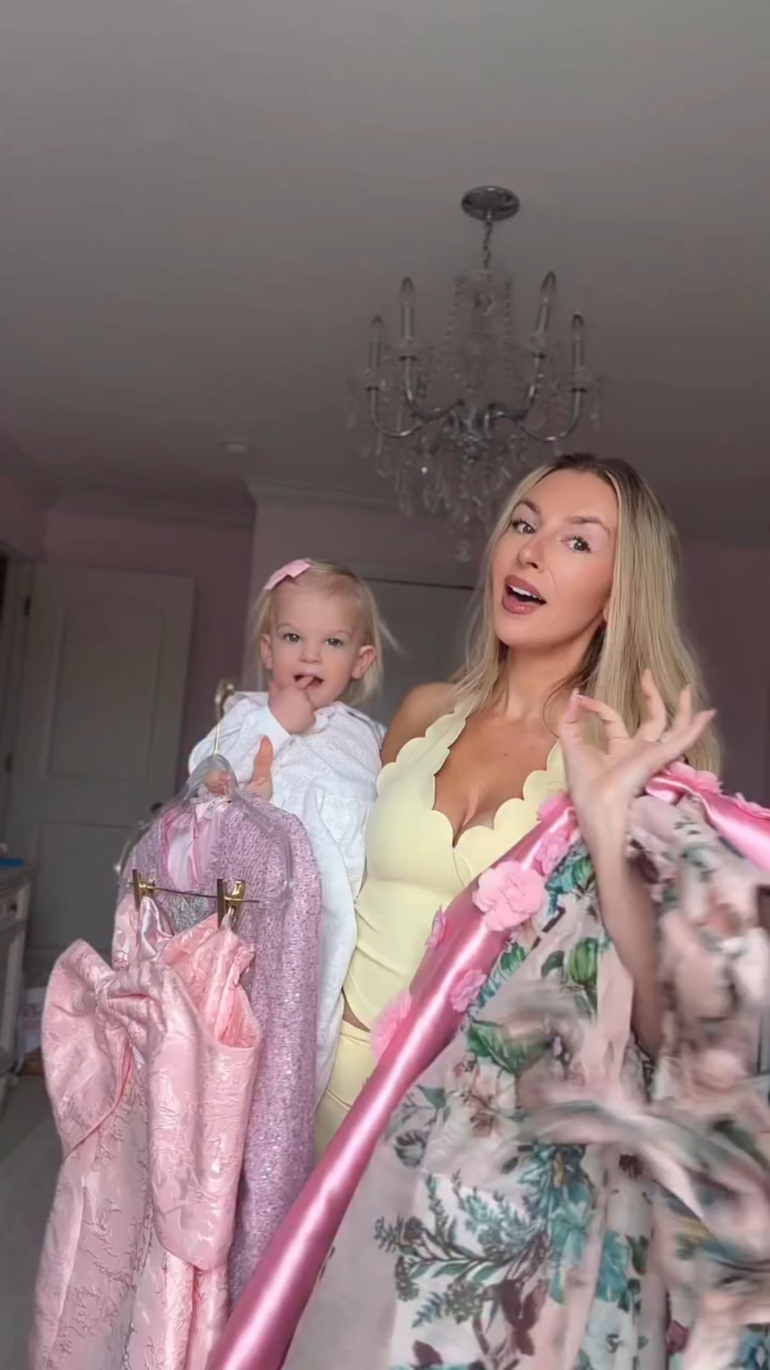 Me whenever there’s a pink dress code 🏃‍♀️🎀👛🌸✨

Which is your favorite? 

Can any other moms relate to having so many things in the wrong size from postpartum? I can’t decide if I should let them go or hold on to them in case we have another baby - either way very much looking forward to a wardrobe clean out