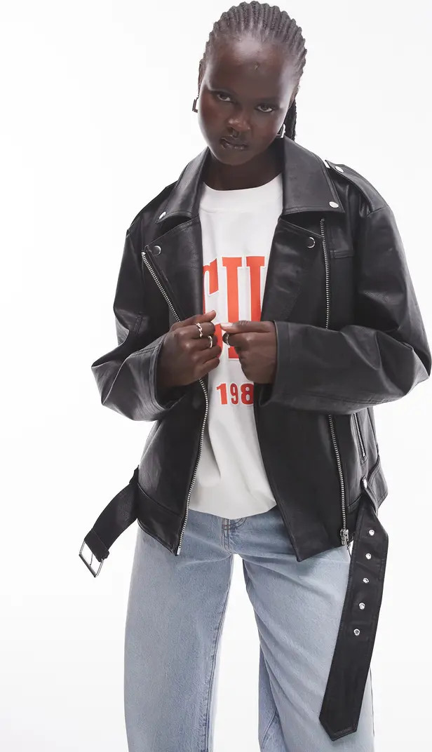 Faux Leather Biker Jacket | Nordstrom