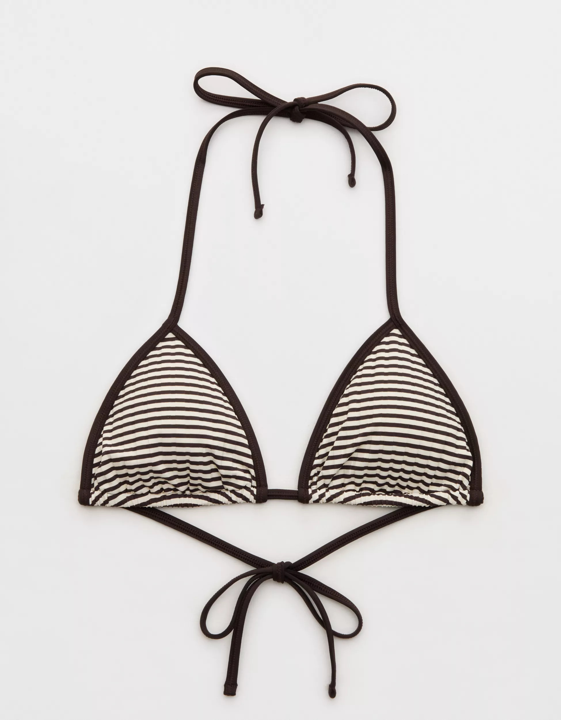 Aerie Ribbed String Triangle Bikini Top | Aerie