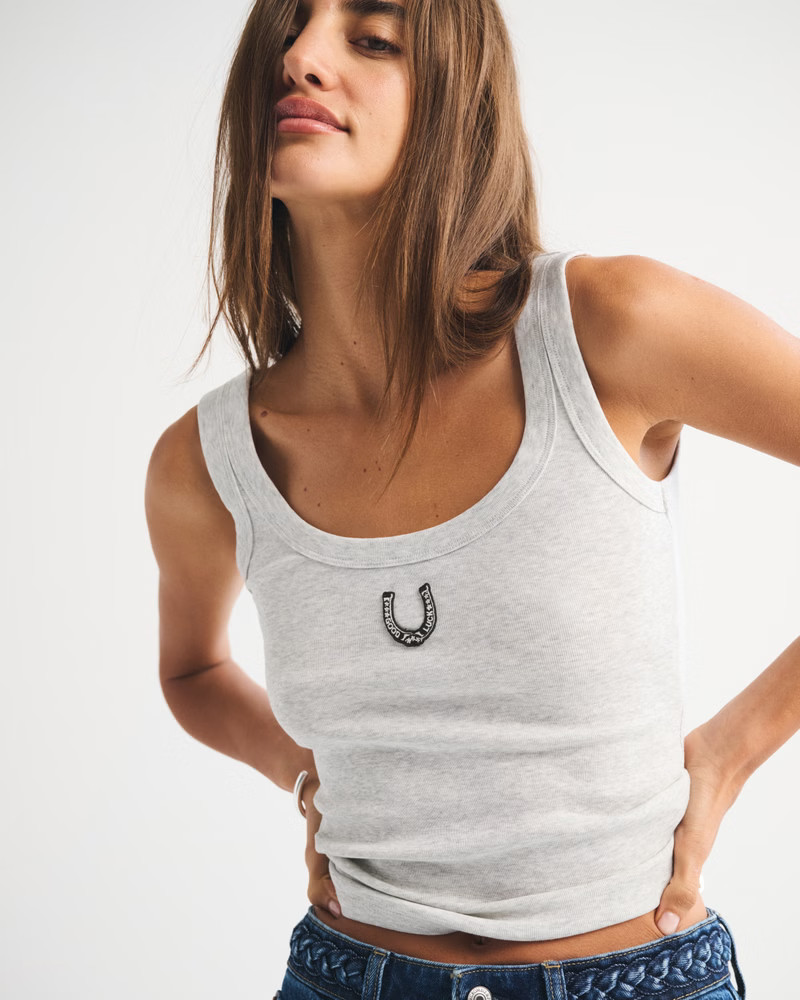 Horseshoe Graphic Scoopneck Tank | Abercrombie & Fitch (US)