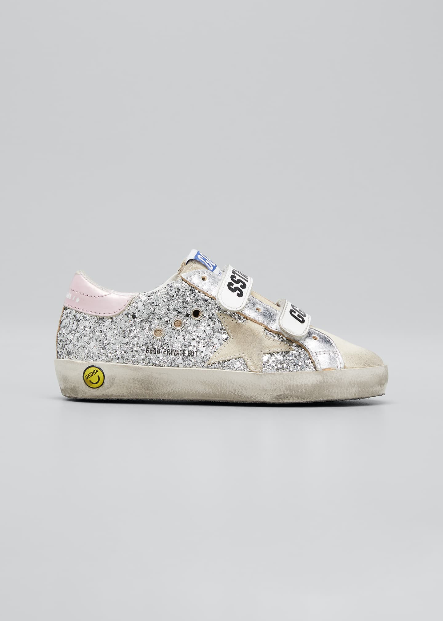 Golden Goose Girl's Old School Metallic Glitter Sneakers, Baby/Toddlers | Bergdorf Goodman