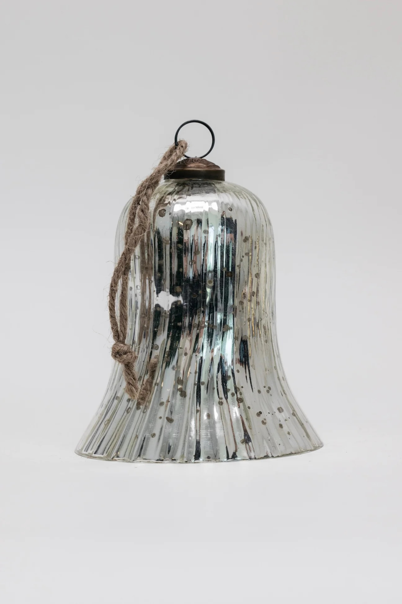 Mercury Glass Bell Ornament - Silver | THELIFESTYLEDCO