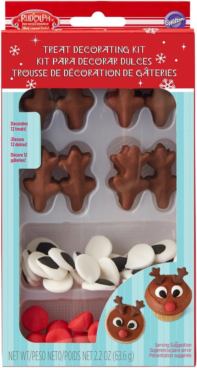 Wilton Rudolph the Red-Nosed Reindeer Cupcake Decorating Kit | Amazon (US)