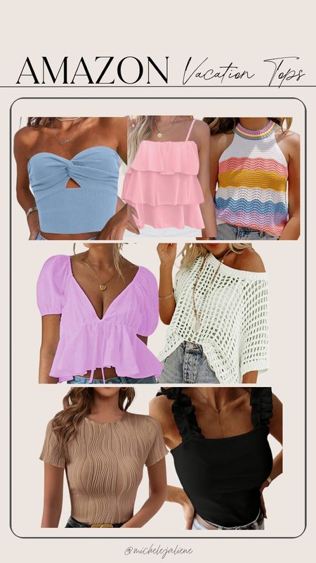 AMAZON- Vacation tops

Strapless top, twist front bandeau top, ribbed knit strapless top, crochet halter top, crochet stripe top, tiered ruffle tank top, deep v-neck top, short sleeve, puffy sleeve top, crochet top, crochet sweater, ruffle strap tank top, ribbed tank top, dressy tops, vacation look, textured short sleeve top



#LTKfindsunder100 #LTKstyletip #LTKSeasonal