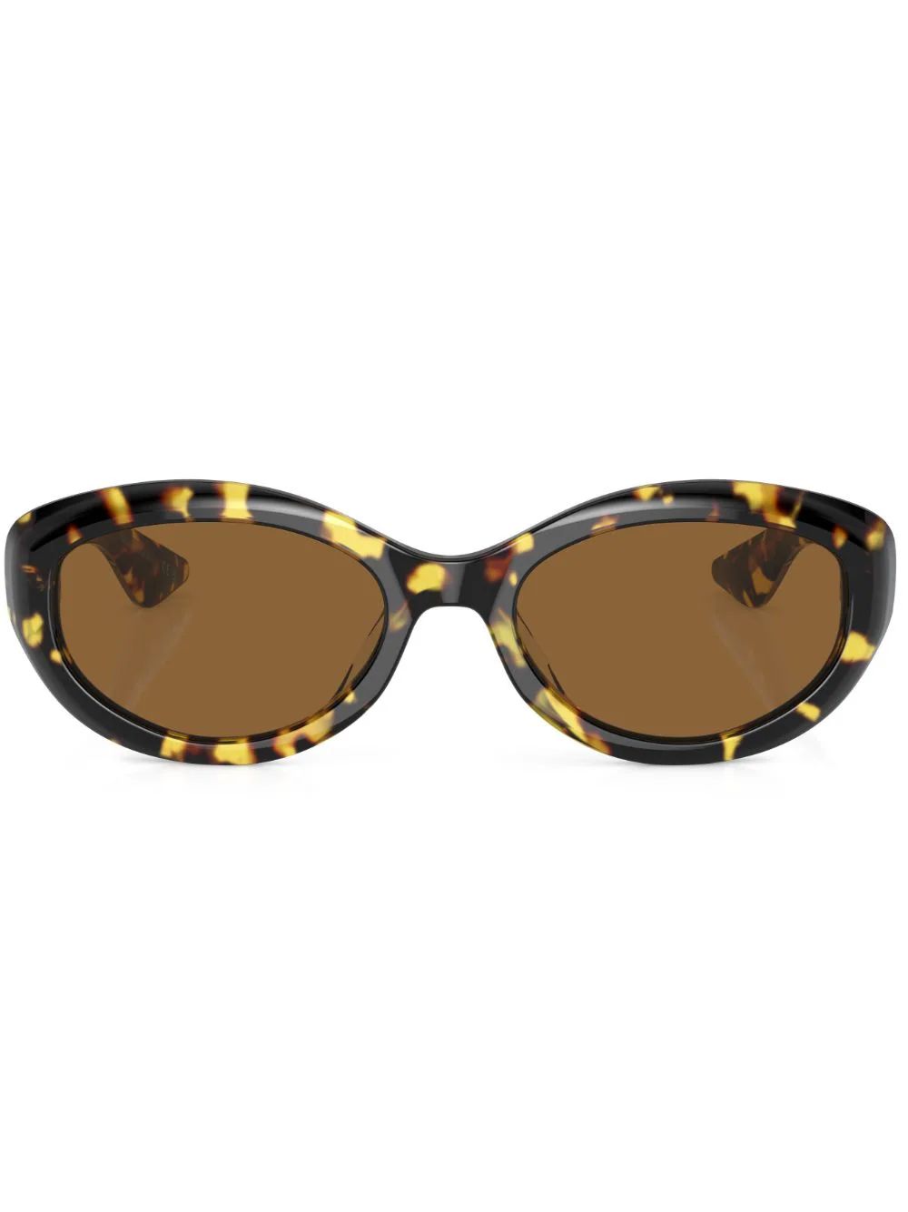 tortoiseshell-effect oval sunglasses | Farfetch Global