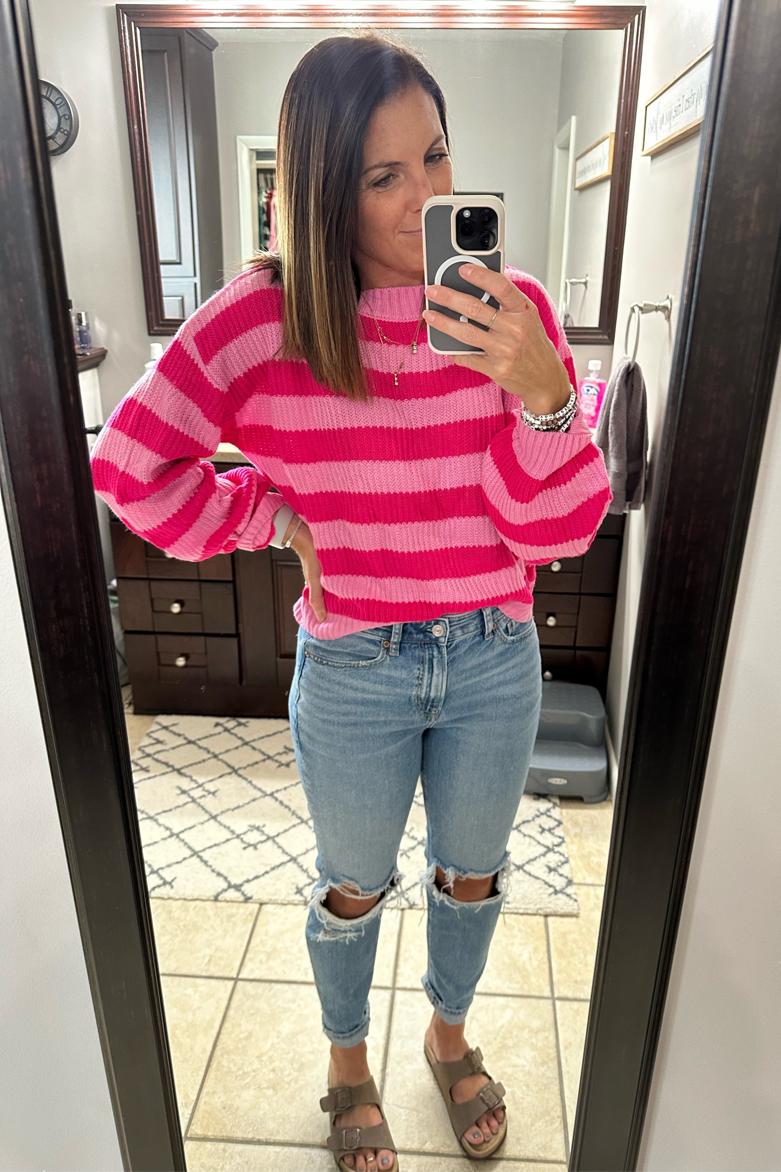 Softest sweat ever…true to size
Jeans Size up one
Bracelets- Code:mommatracy

#shein #ae

#LTKfindsunder50