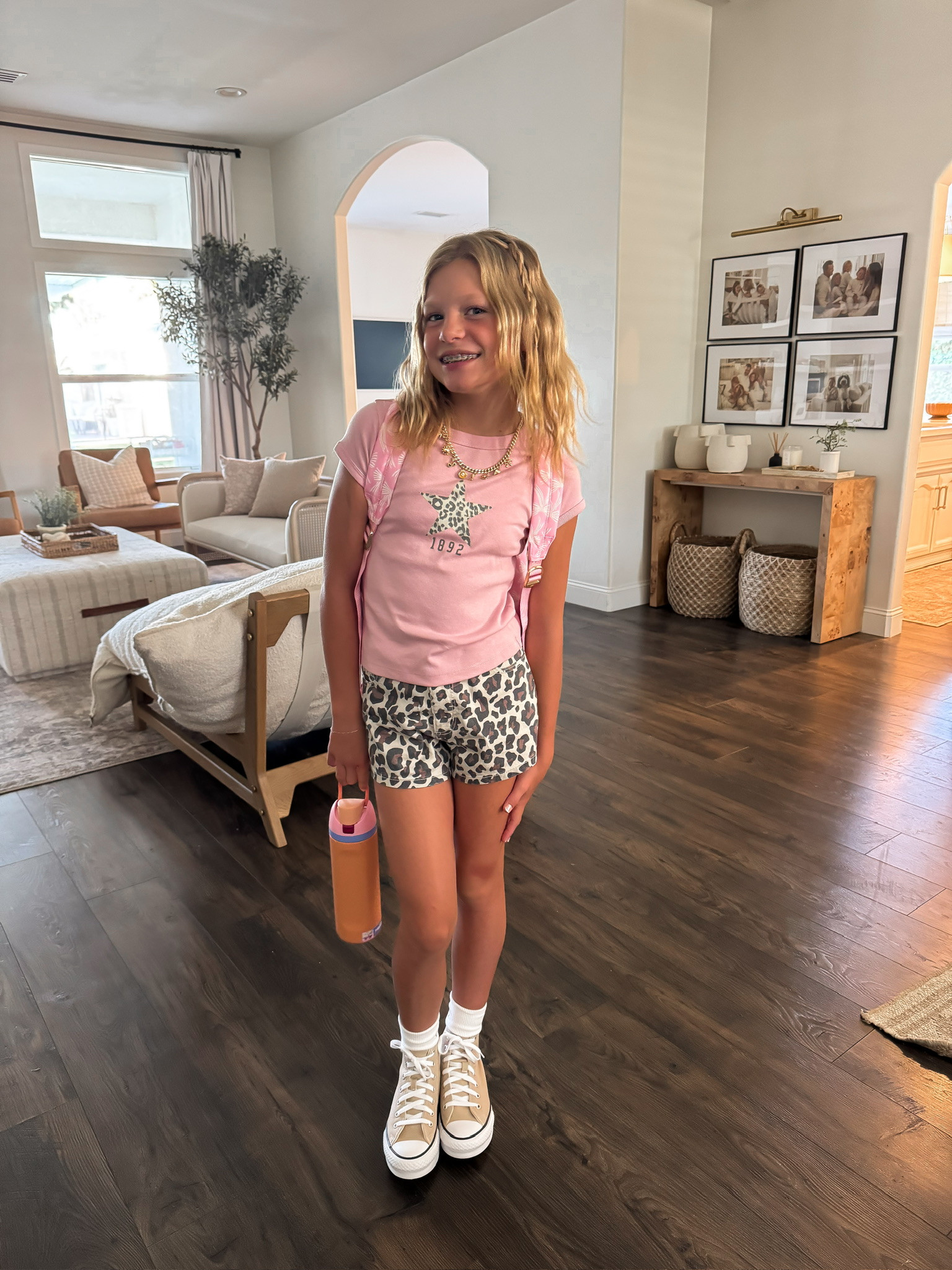 Back to school outfit idea for tween girls📚✂️✏️  top is OOS, but linked similar!

abercrombie, target shorts on sale, target leopard shorts, cheetah print shorts, converse, crew socks for girls, owala, kenz kustomz, backpack, b2s, b2s essentials, back to school outfit idea, Britt Horton, California, mom of 3 

 #LTKSaleAlert #LTKFindsUnder50 #LTKautumn
