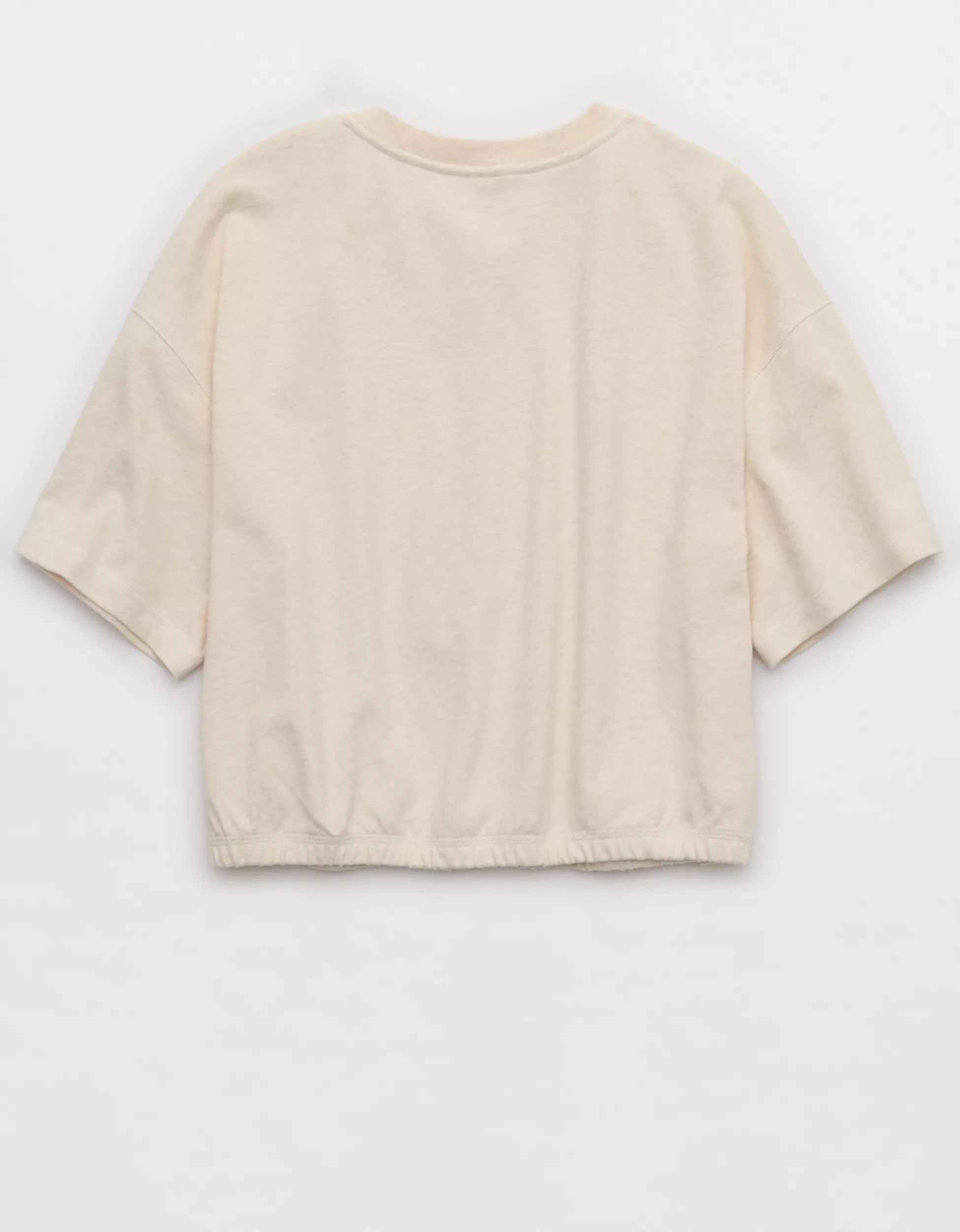 OFFLINE By Aerie Pique Henley Short Sleeve T-Shirt | Aerie