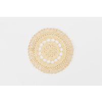 8"" Seagrass Placemats, Handwoven Natural Boho Dining Table Decor, Wicker Rustic Farmhouse Home Mats | Etsy (US)